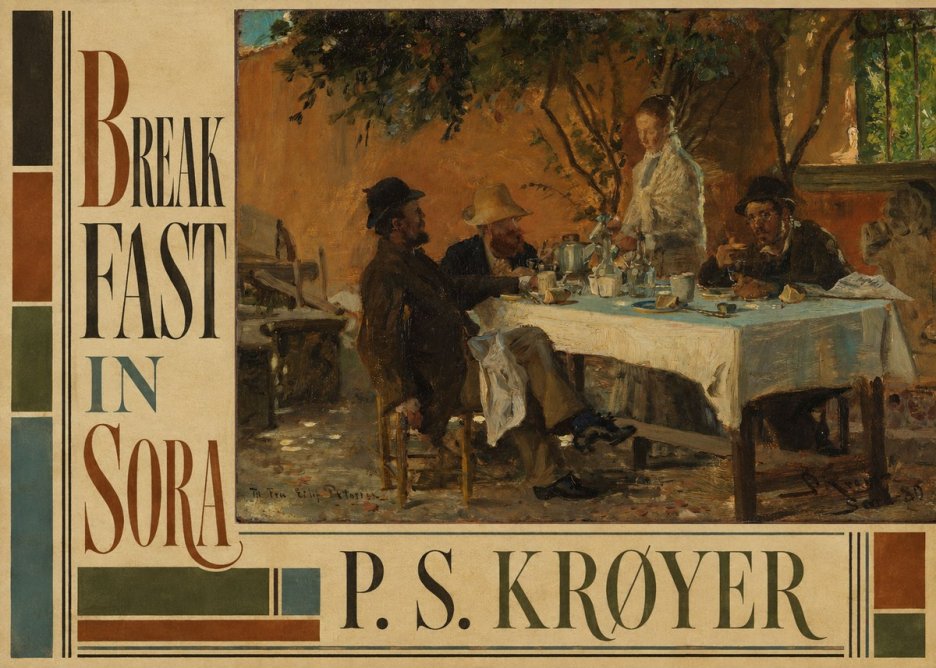 P.S. Krøyer Breakfast in Sora No6 - Póster