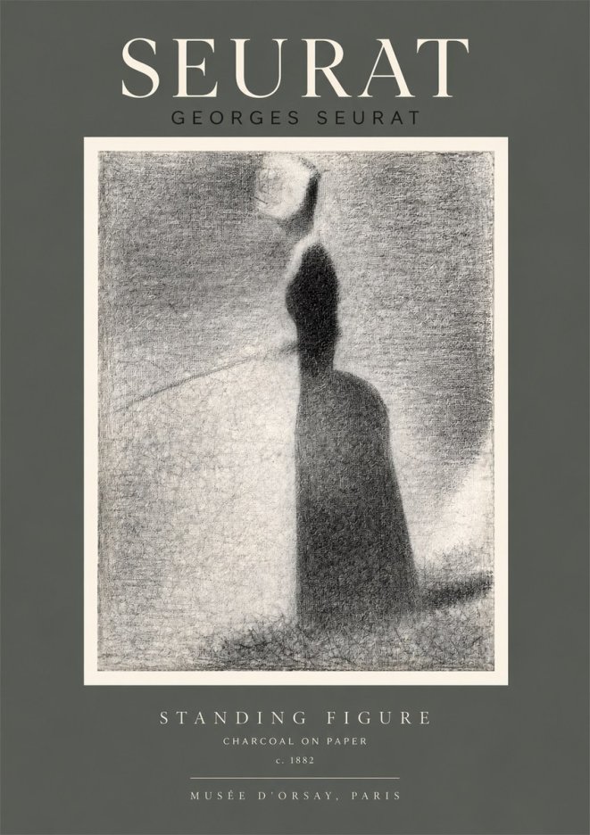 Seurat Standing Figure No2 - Póster