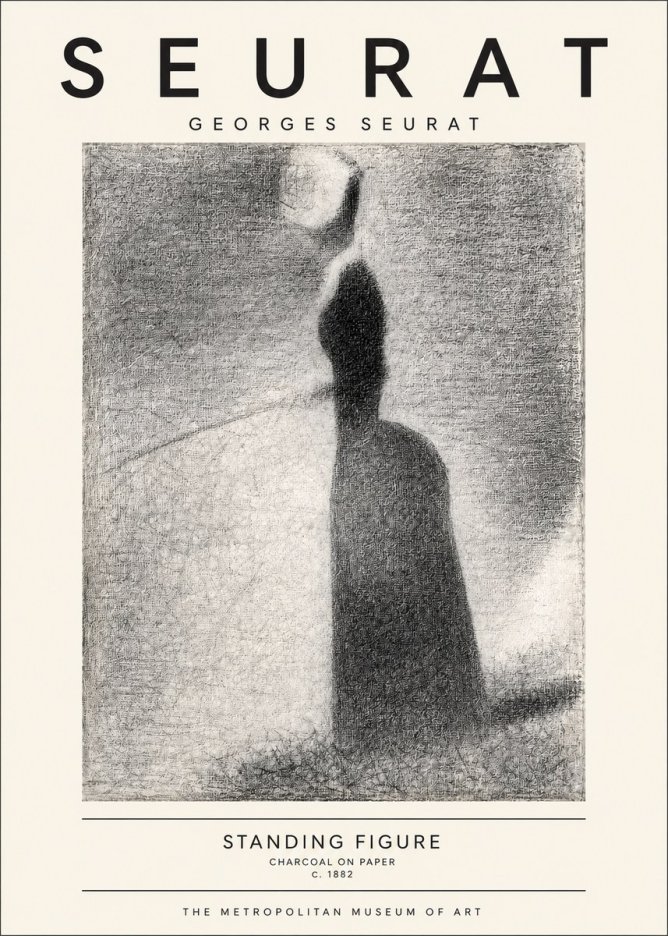 Seurat Standing Figure No3 - Póster