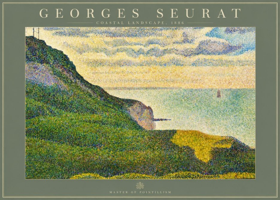 Seurat Coastal Landscape, 1886 No2 - Póster