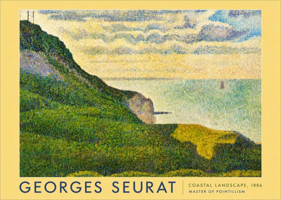 Seurat Coastal Landscape, 1886 No5 - Póster