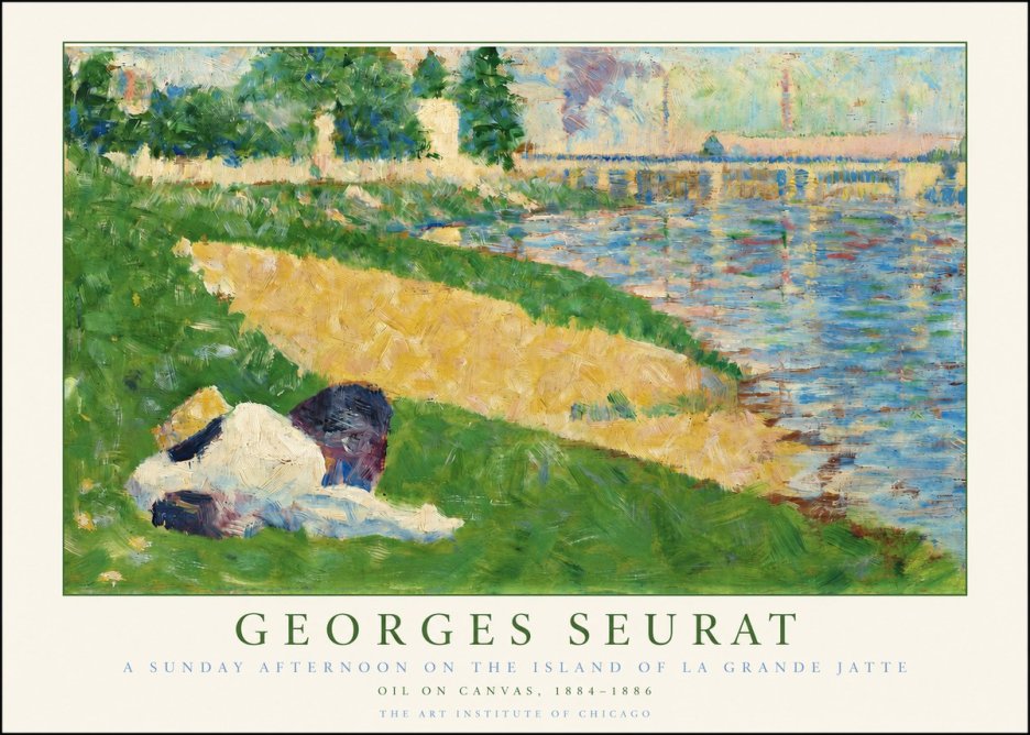 Seurat A Sunday Afternoon on the Island of La Grande Jatte II No2 - Póster