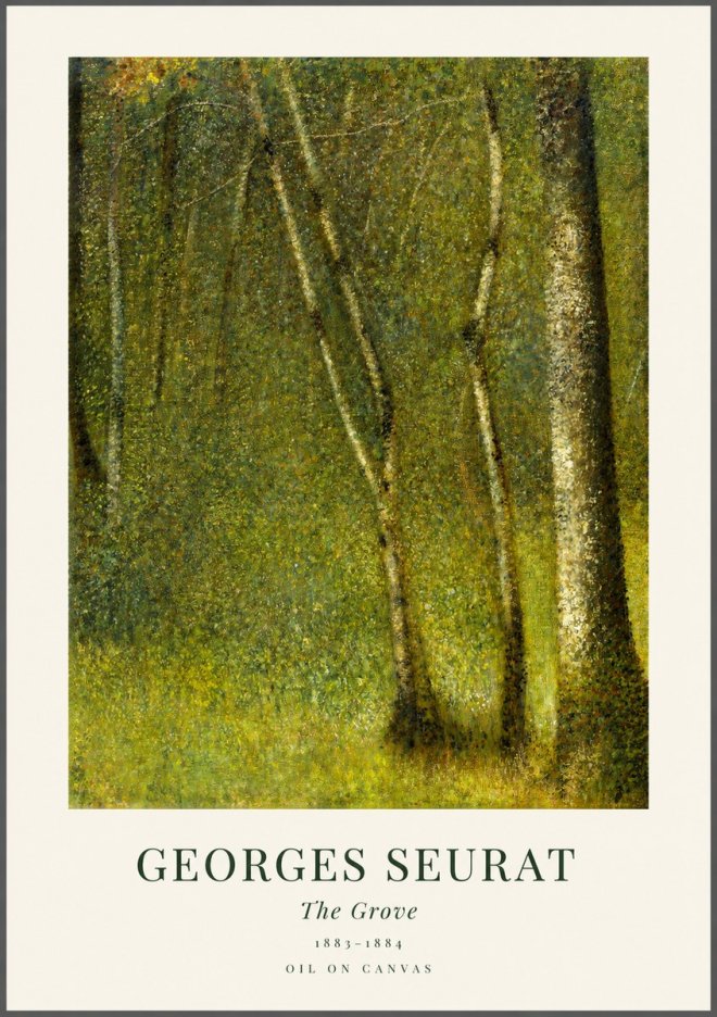 Seurat The Grove No1 - Póster