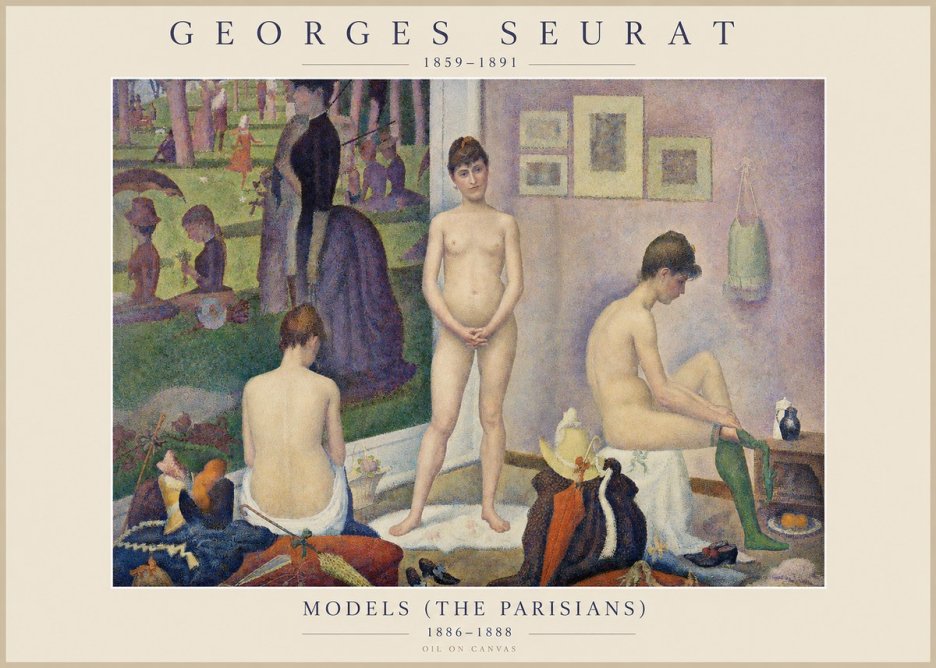 Seurat Models (the Parisians) No1 - Póster