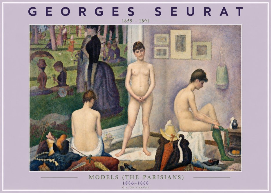 Seurat Models (the Parisians) No4 - Póster