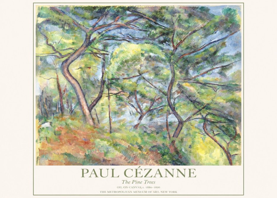 Paul Cézanne The Pine Trees No1 - Póster