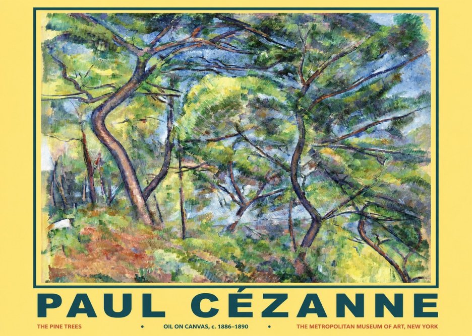 Paul Cézanne The Pine Trees No2 - Póster