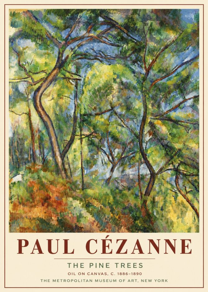 Paul Cézanne The Pine Trees No6 - Póster