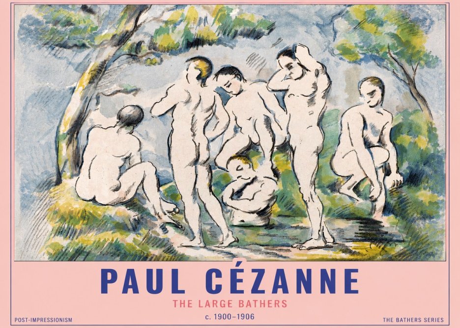 Paul Cézanne The Large Bathers I No3 - Póster