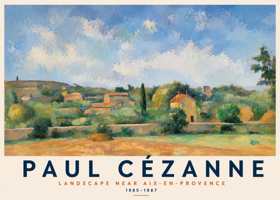 Paul Cézanne Landscape Near Aix-en-provence I No2 - Póster