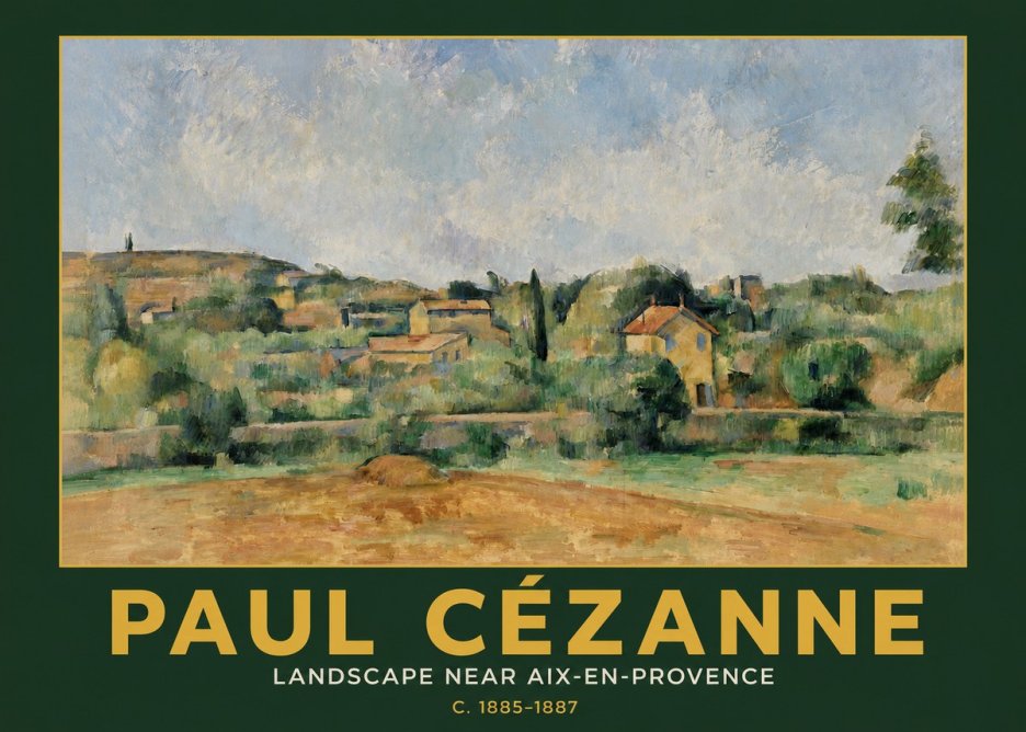 Paul Cézanne Landscape Near Aix-en-provence I No3 - Póster