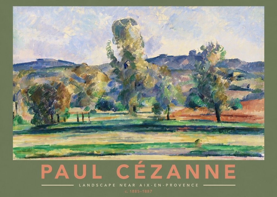 Paul Cézanne Landscape Near Aix-en-provence II No2 - Póster