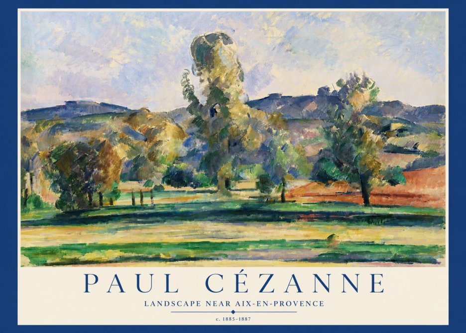 Paul Cézanne Landscape Near Aix-en-provence II No3 - Póster