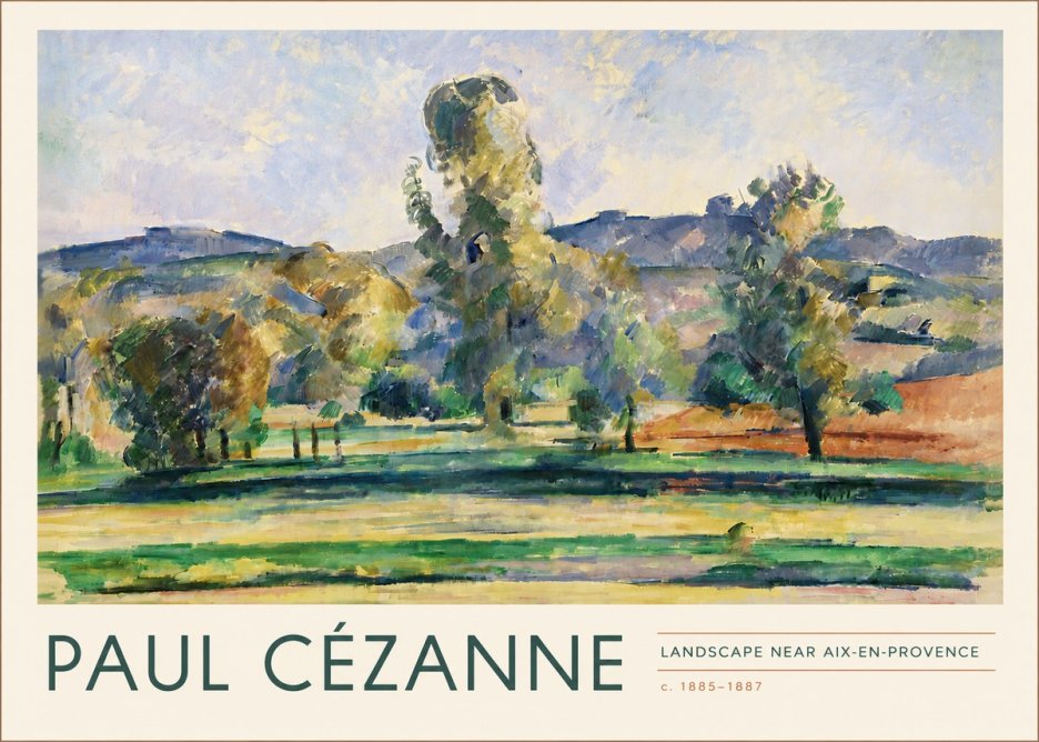 Paul Cézanne Landscape Near Aix-en-provence II No4 - Póster