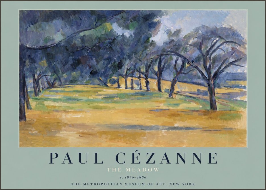 Paul Cézanne The Meadow No3 - Póster