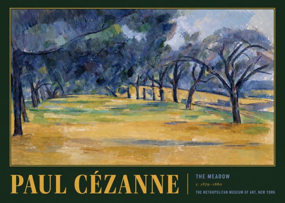Paul Cézanne The Meadow No6 - Póster