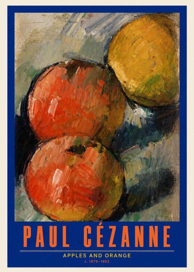 Paul Cézanne Apples and Orange No2 - Póster