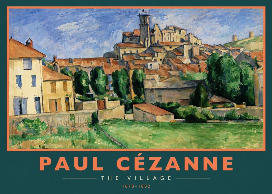 Paul Cézanne The Village I No2 - Póster