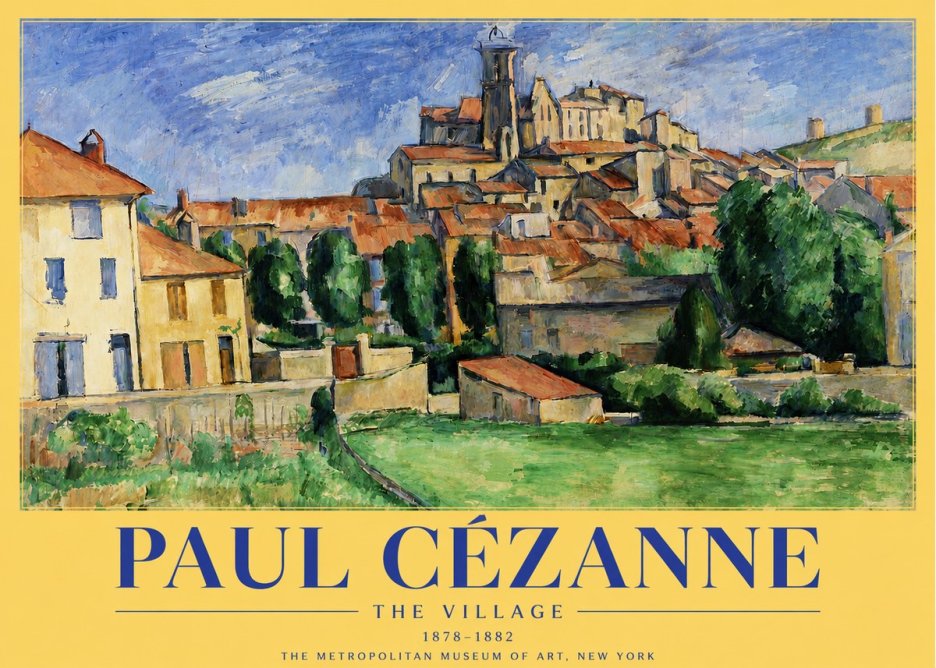 Paul Cézanne The Village I No3 - Póster