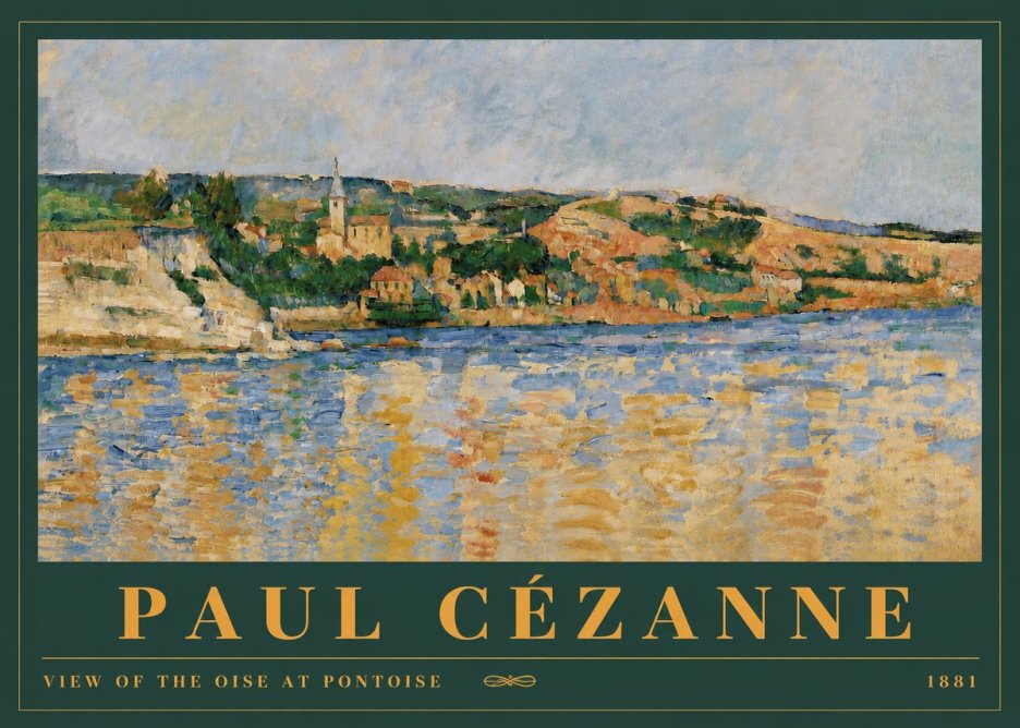 Paul Cézanne View of the Oise at Pontoise II No4 - Póster