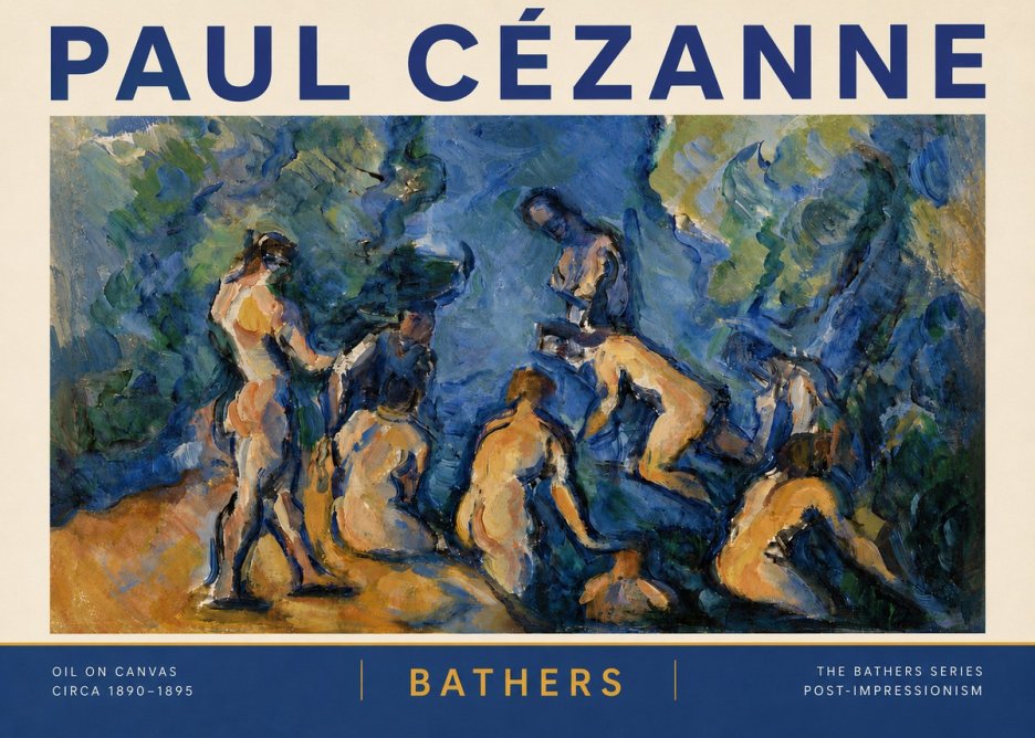 Paul Cézanne Bathers I No6 - Póster