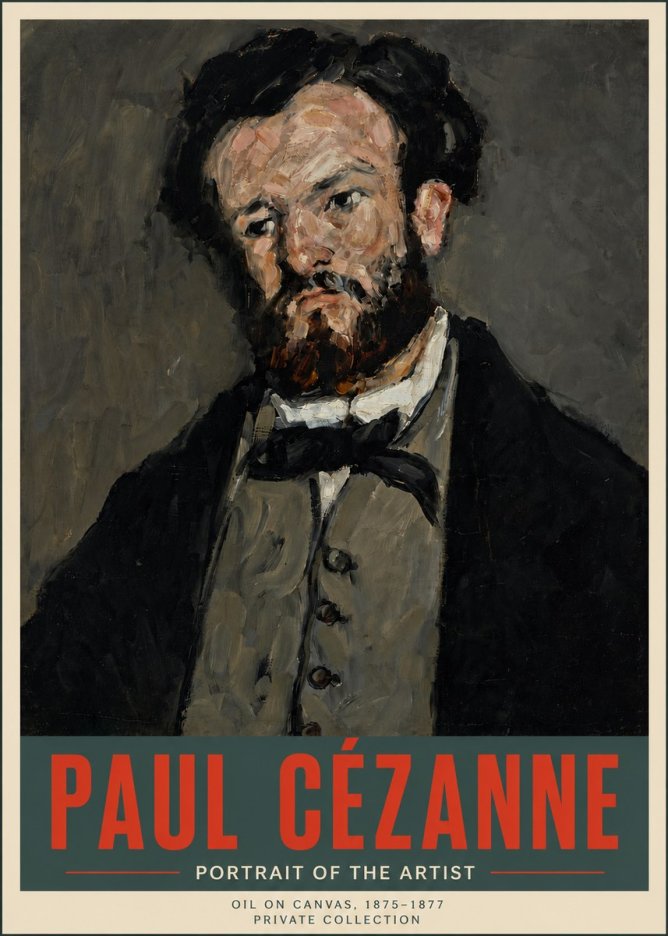 Paul Cézanne Portrait of the Artist I No5 - Póster
