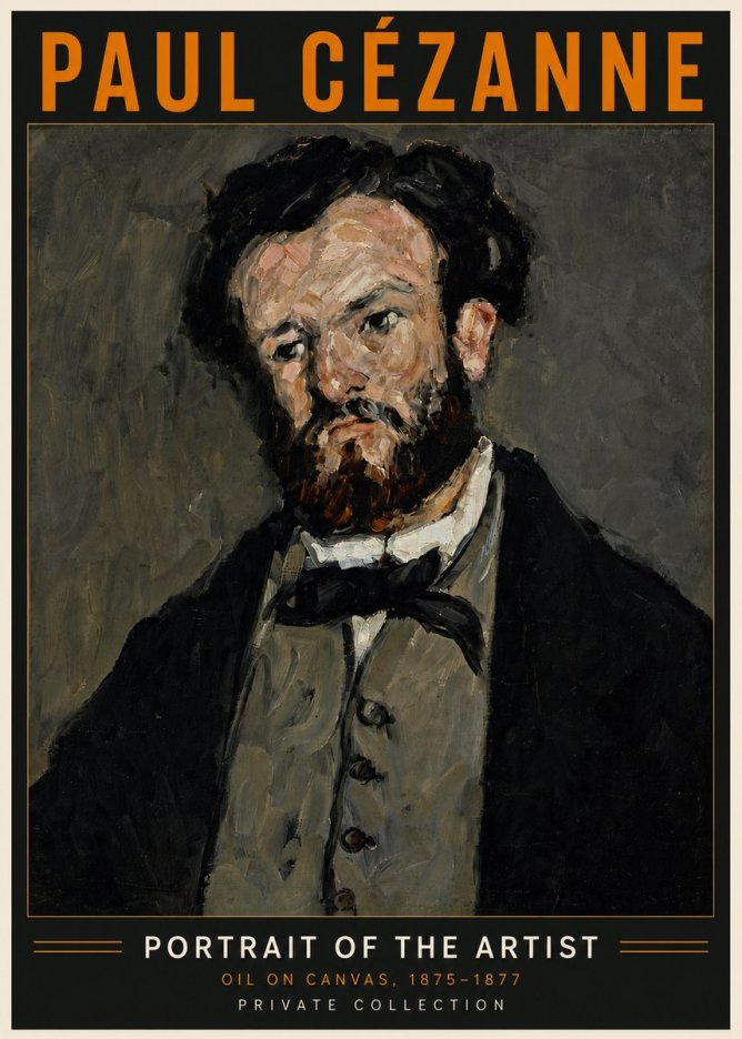 Paul Cézanne Portrait of the Artist I No6 - Póster