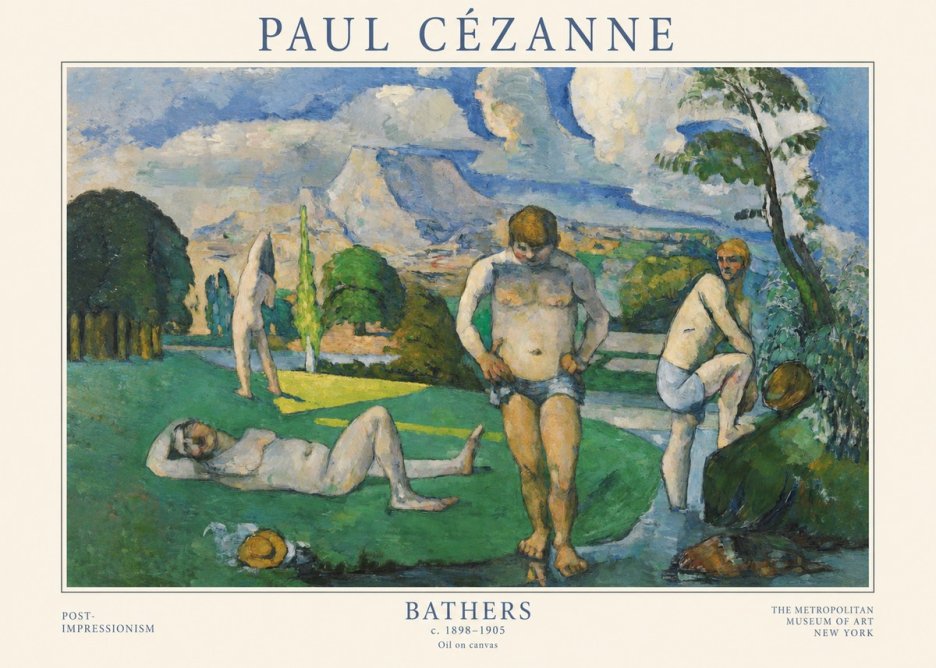 Paul Cézanne Bathers II No1 - Póster