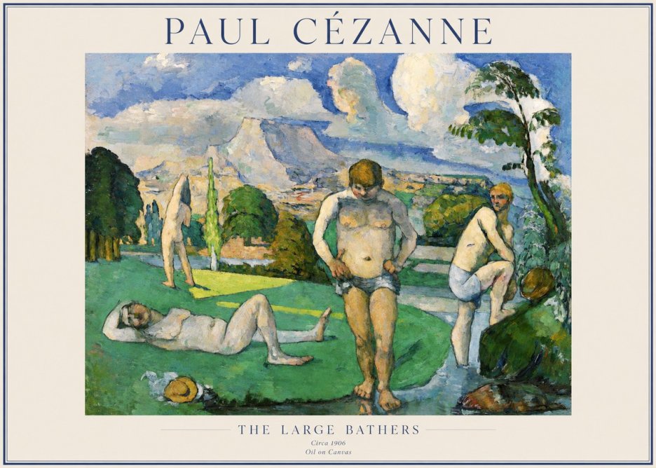 Paul Cézanne Bathers II No5 - Póster