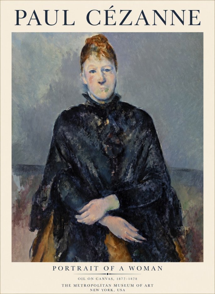 Paul Cézanne Portrait of a Woman I No1 - Póster
