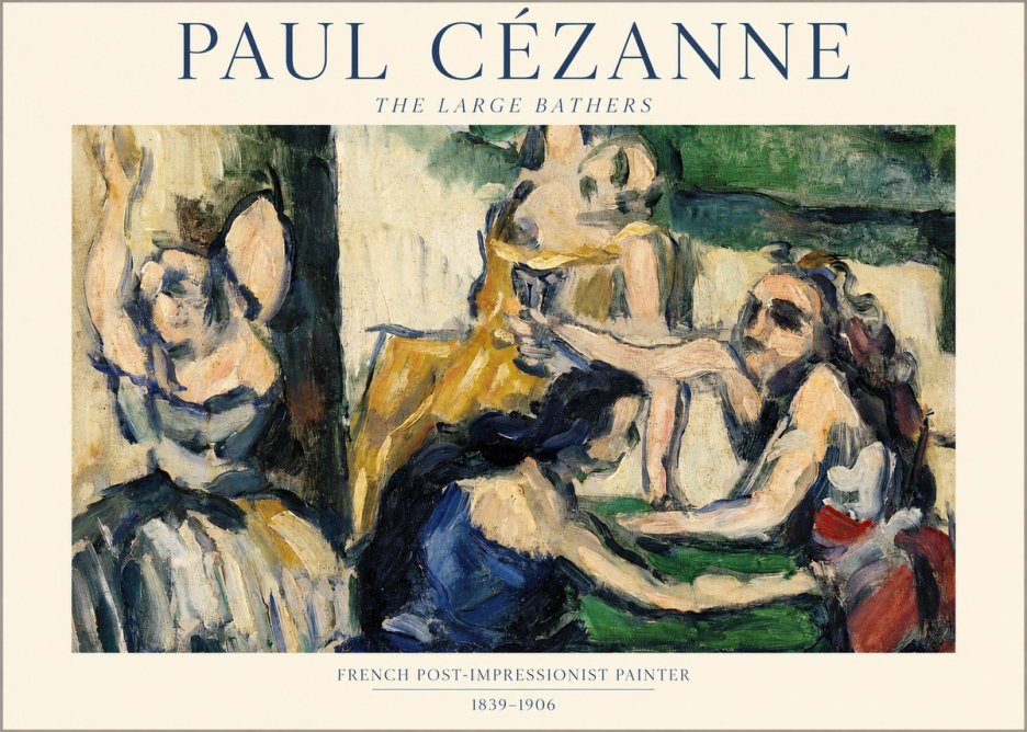 Paul Cézanne The Large Bathers II No1 - Póster