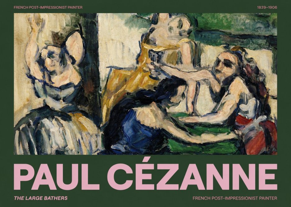 Paul Cézanne The Large Bathers II No2 - Póster