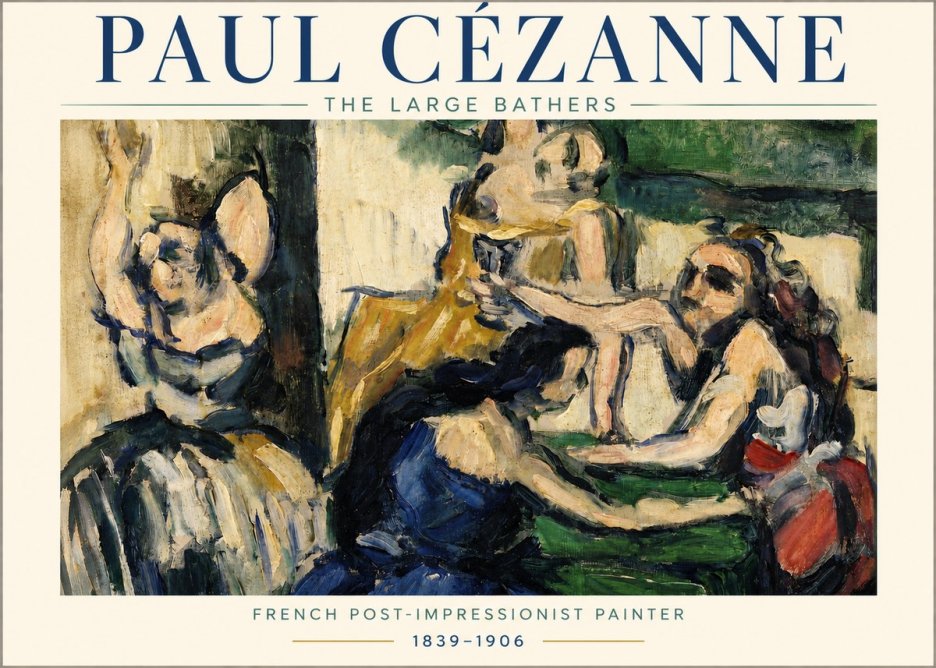 Paul Cézanne The Large Bathers II No3 - Póster