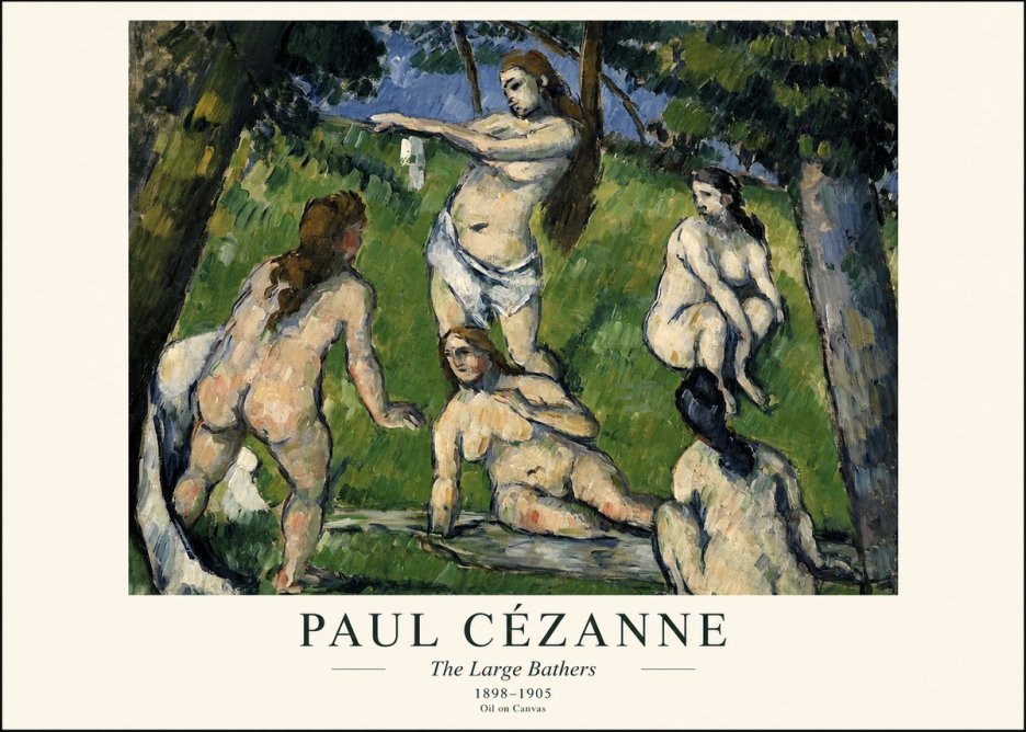 Paul Cézanne The Large Bathers III No1 - Póster