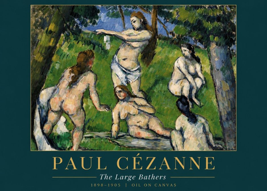 Paul Cézanne The Large Bathers III No3 - Póster
