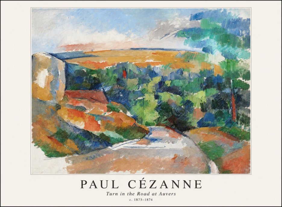 Paul Cézanne The Road from Le Tholonet No4 - Póster
