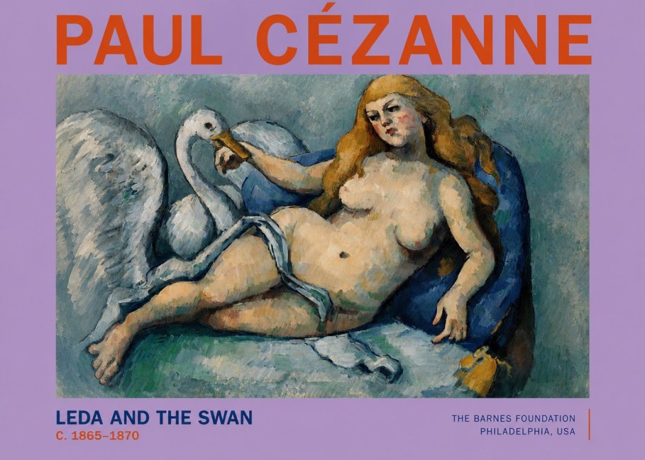 Paul Cézanne Leda and the Swan No2 - Póster