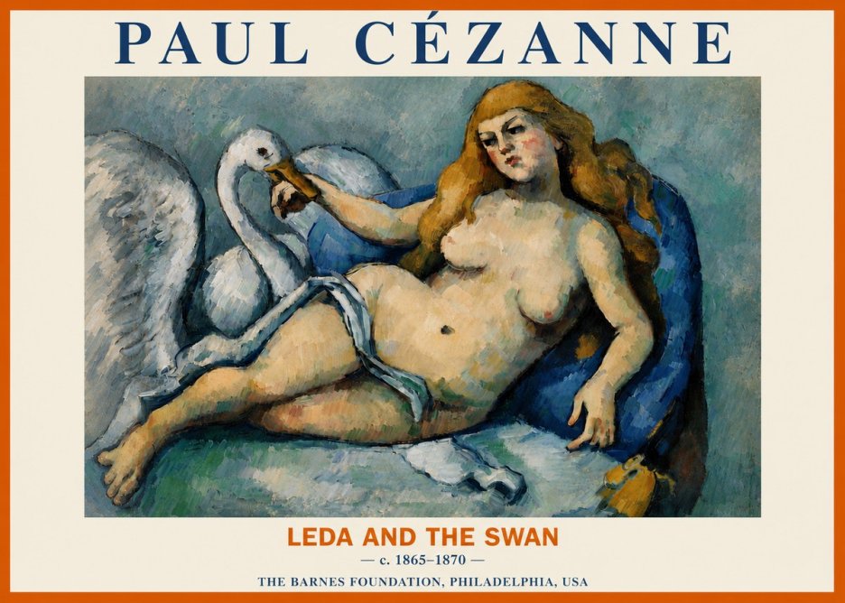 Paul Cézanne Leda and the Swan No3 - Póster