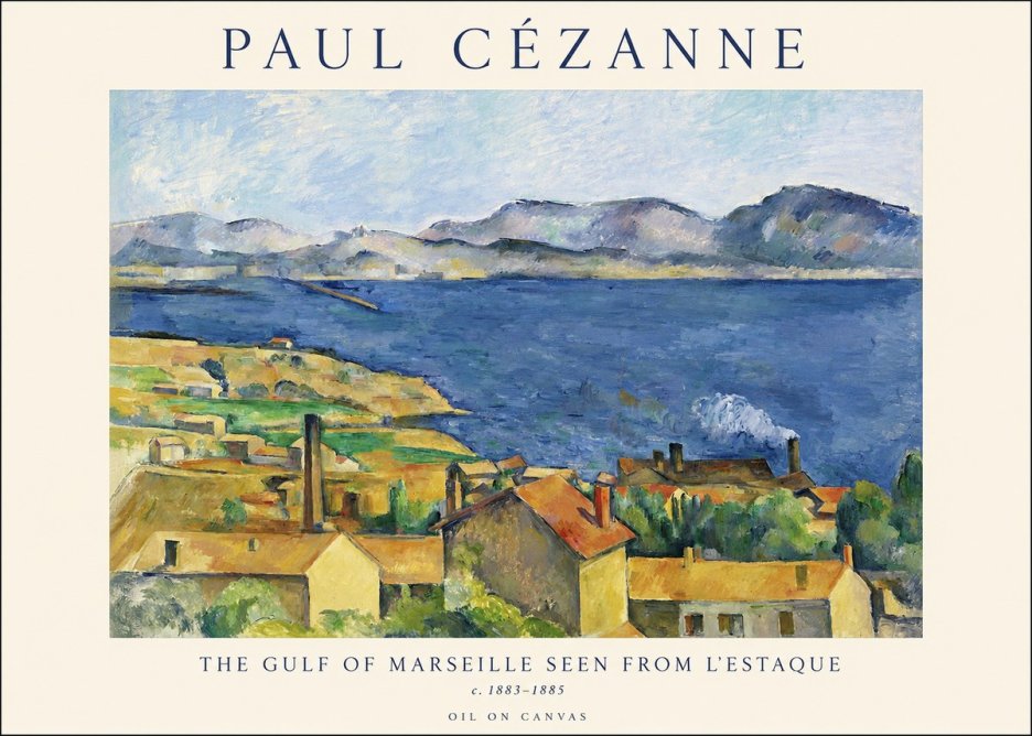 Paul Cézanne The Gulf of Marseille Seen from L'estaque No1 - Póster