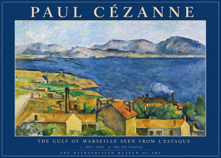 Paul Cézanne The Gulf of Marseille Seen from L'estaque No4 - Póster