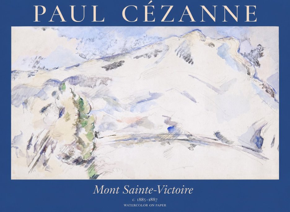 Paul Cézanne Mont Sainte-victoire No1 - Póster