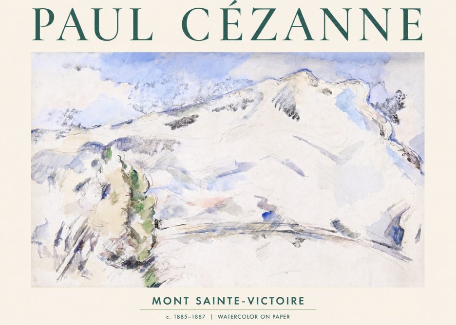 Paul Cézanne Mont Sainte-victoire No2 - Póster