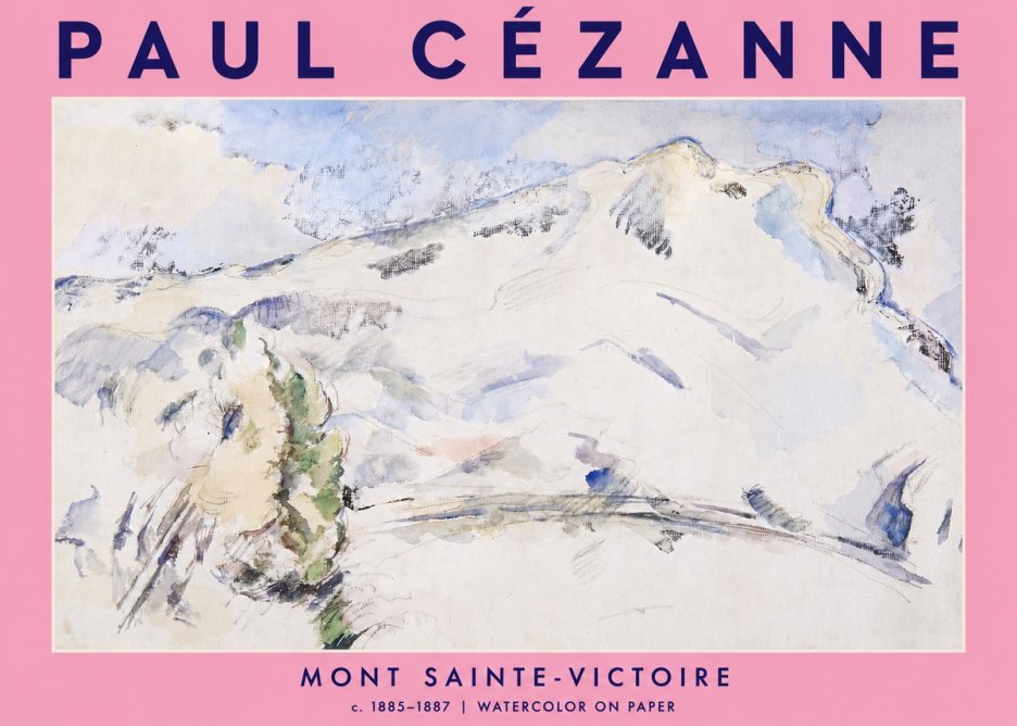 Paul Cézanne Mont Sainte-victoire No4 - Póster