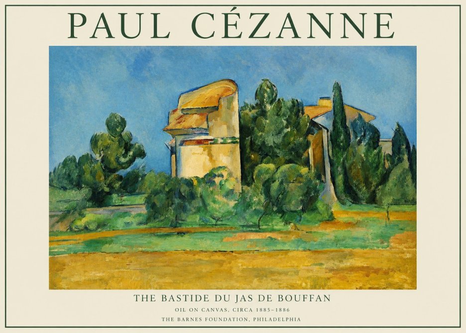 Paul Cézanne The Bastide Du Jas De Bouffan No1 - Póster