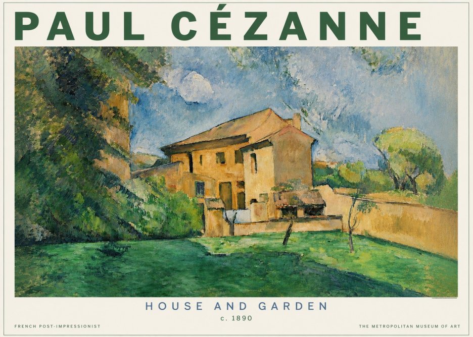 Paul Cézanne House and Garden No3 - Póster