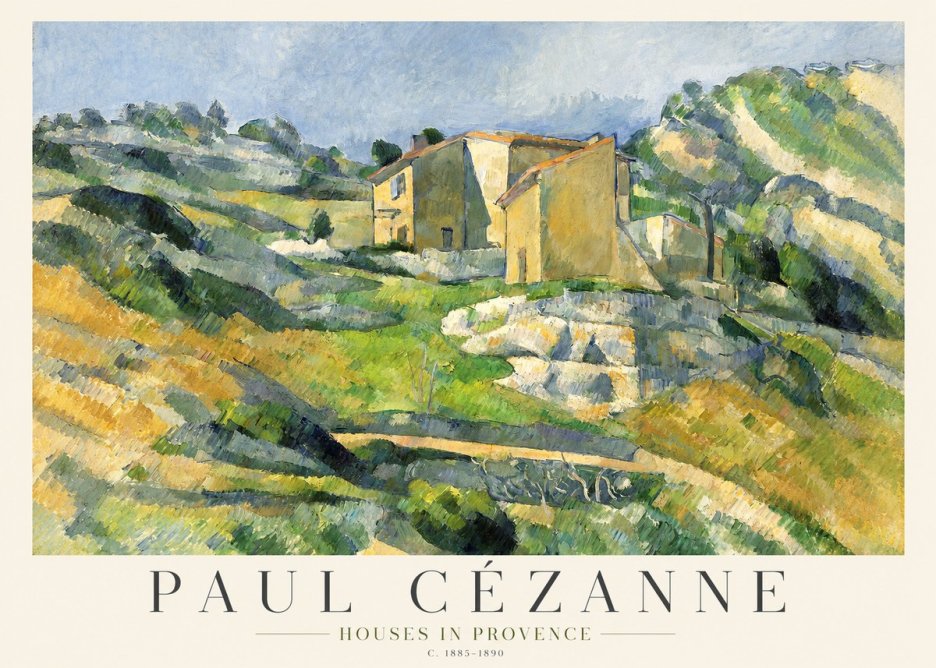 Paul Cézanne Houses in Provence No1 - Póster