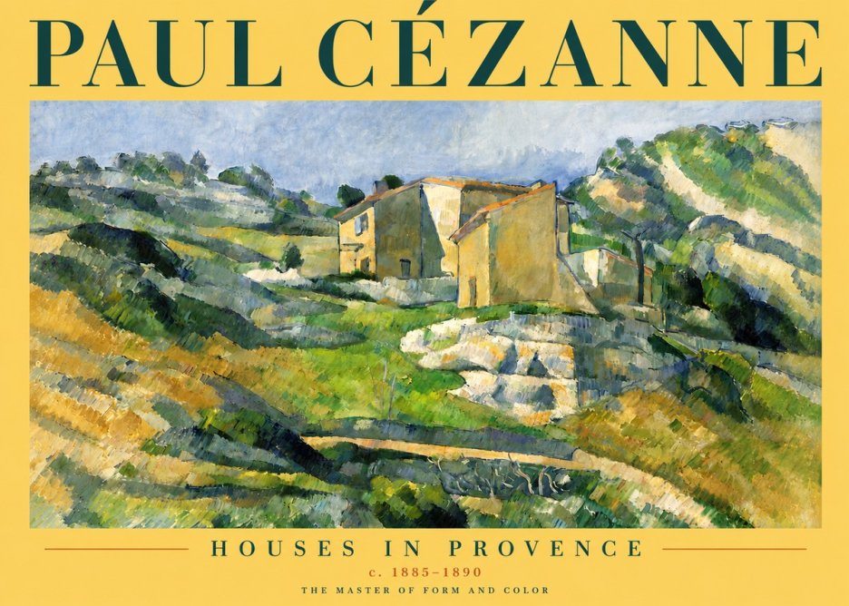 Paul Cézanne Houses in Provence No4 - Póster