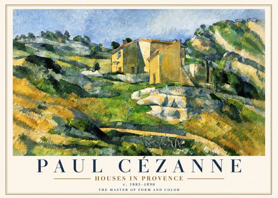 Paul Cézanne Houses in Provence No5 - Póster