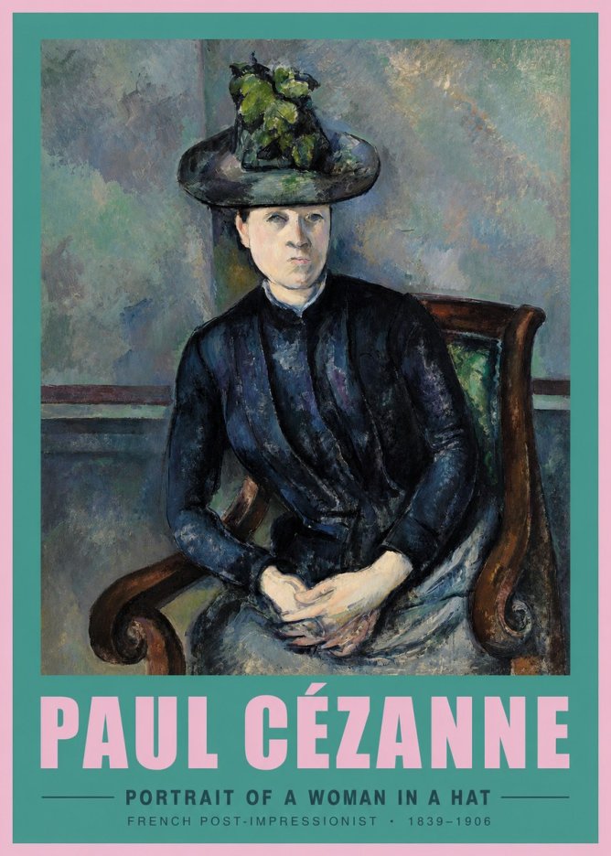 Paul Cézanne Portrait of a Woman II No3 - Póster
