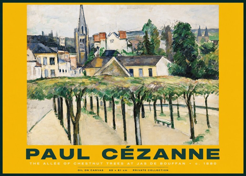 Paul Cézanne The Allée of Chestnut Trees at Jas De Bouffan No2 - Póster